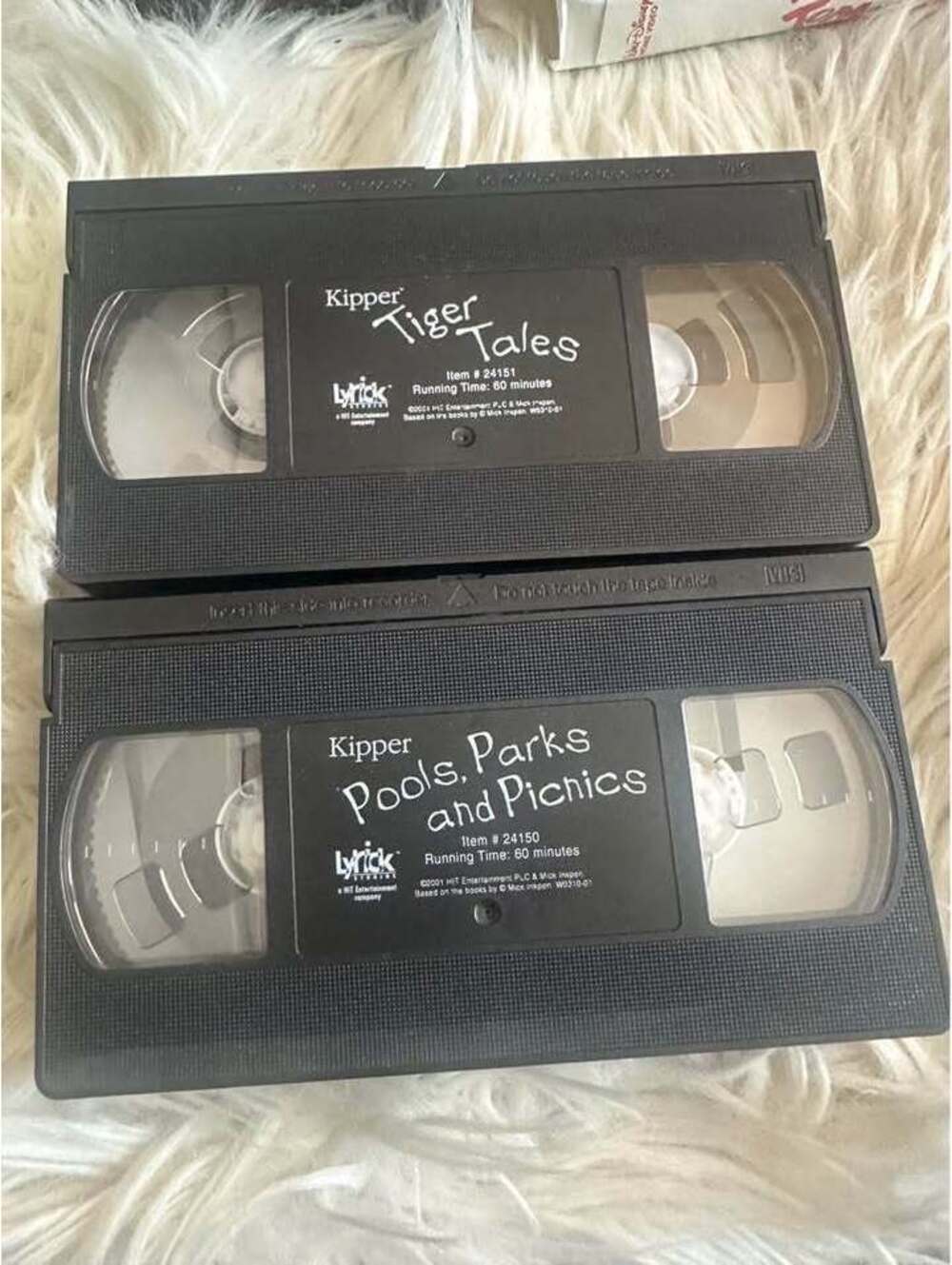 Kipper Tiger Tales and Pools, Parks and Picnics VHS Tapes